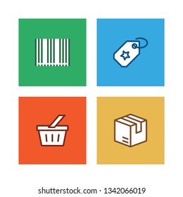 SHOPPING LINE ICON SET