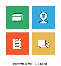 SHOPPING LINE ICON SET