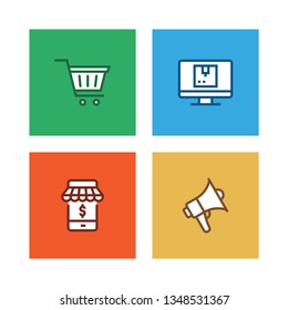 SHOPPING LINE ICON SET