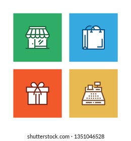 SHOPPING LINE ICON SET