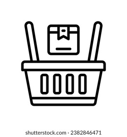 shopping line icon. vector icon for your website, mobile, presentation, and logo design.
