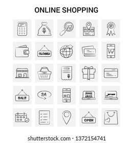 Shopping Line Icon for Web, Print and Mobile UX/UI Kit. Such as: World, Globe, Internet, Map, Cloud, Arrow, Dawn, Download, Pictogram Pack. - Vector