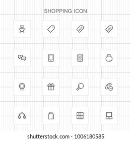 Shopping line icons - 06