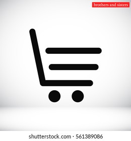 shopping line vector icon