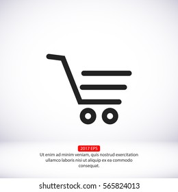 shopping line vector icon