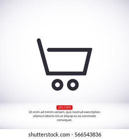 shopping line vector icon