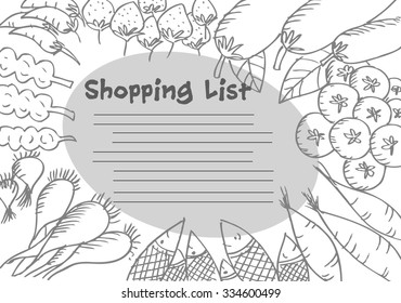 shopping list