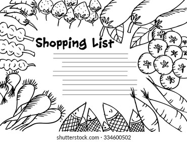 shopping list