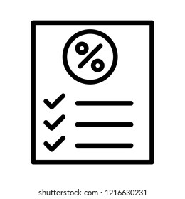 Shopping list cyber monday vector icon