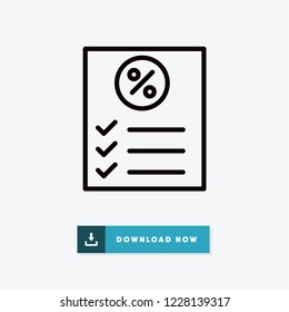 Shopping list cyber monday vector icon