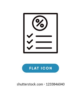 Shopping list cyber monday vector icon