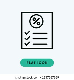 Shopping list cyber monday vector icon