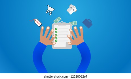 shopping list flat