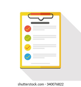 shopping list flat icon
