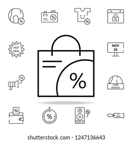 shopping list icon. cyber monday icons universal set for web and mobile