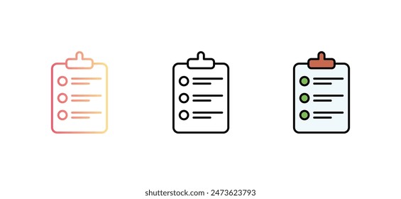 Shopping List icon design with white background stock illustration