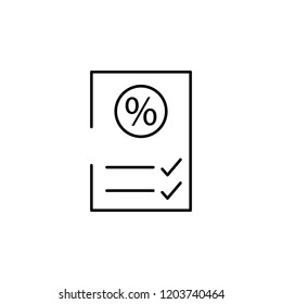 shopping list icon. Element of cyber monday icon for mobile concept and web apps. Thin line shopping list icon can be used for web and mobile