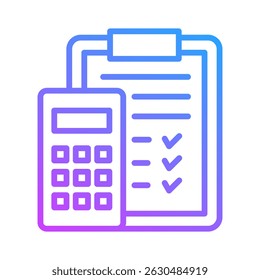 Shopping List Icon Element For Design