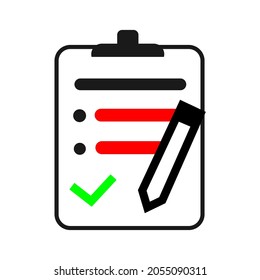 shopping list icon or symbol design