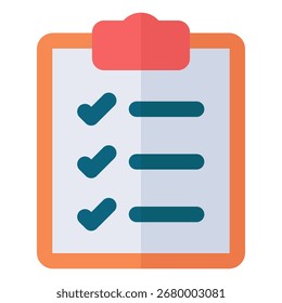 Símbolo del icono de la lista de compras. Ilustración vectorial.