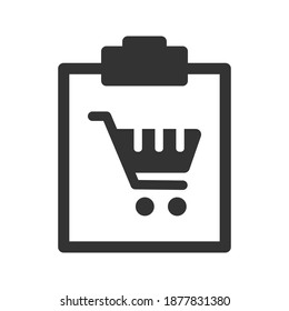 Icono de lista de compras (ilustración vectorial)