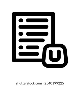 shopping list icon. vector line icon for your website, mobile, presentation, and logo design.