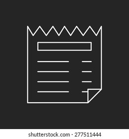 shopping list line icon