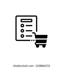 shopping list, Order list icon