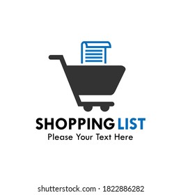 Shopping List Symbol Logo Template Illustration