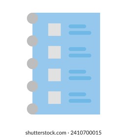 Icono Plano Vector De Lista De Compras Para Uso Personal Y Comercial.
