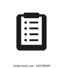 shopping list vector icon