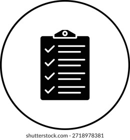 Shopping List vector icon. Can be used for printing, mobile and web applications.