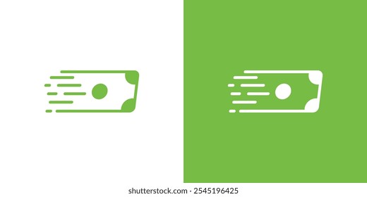 Shopping Logo. Shopping Cart and Money Cast with Minimalist Style. Online Shop Busisness Logo, Icon, Symbol, Vector, Design Inspiration.
