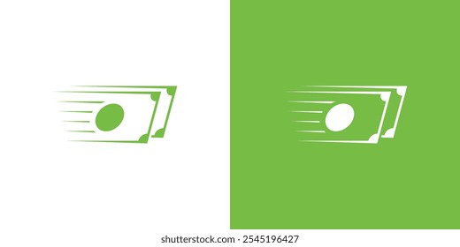 Shopping Logo. Shopping Cart and Money Cast with Minimalist Style. Online Shop Busisness Logo, Icon, Symbol, Vector, Design Inspiration.
