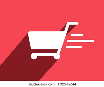 Shopping Logo Konzept und kann für Ihre Arbeit verwendet werden.