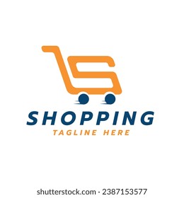 Logo de compras diseño creativo concepto moderno para los negocios ecommerce