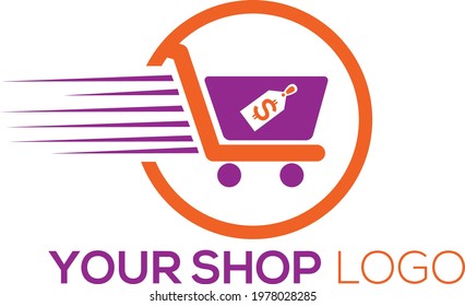shopping logo design, shopping cart logo designs