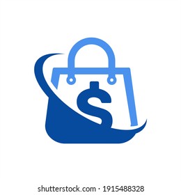 Diseño de logotipo de compras, plantillas de logotipo creativo para compras en línea