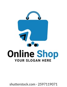 Shopping logo design new templat