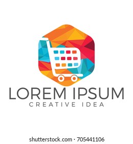 Shopping Logo Design. Shop Template Vector.