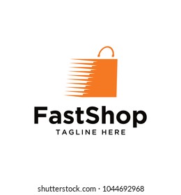 shopping logo design template