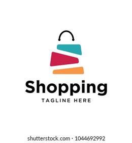 shopping logo design template
