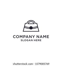 Shopping logo design vector , colorful circle on shopping bag. Abstract concept for online store.
