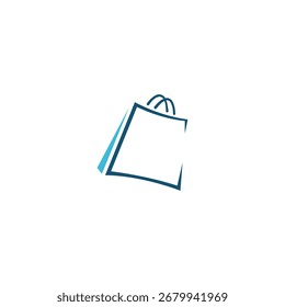 Diseño de logotipo de compras, logotipo de Vector, diseño de logotipo de ilustración