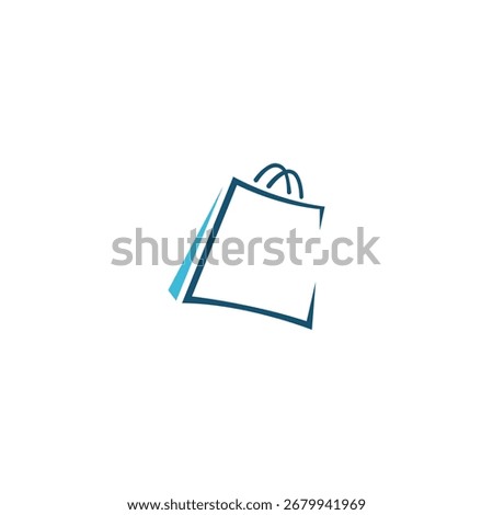 Shopping logo design, vector logo, illustration logo design