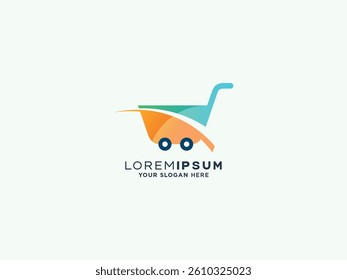 Shopping logo design vector template