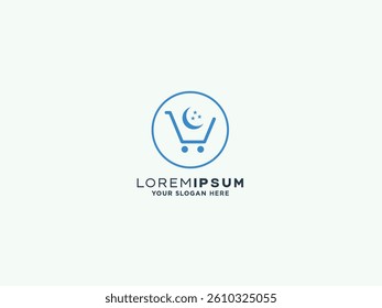 Shopping logo design vector template