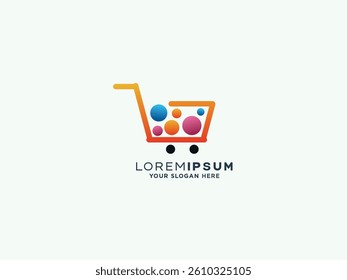 Shopping logo design vector template