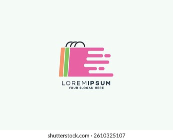 Shopping logo design vector template