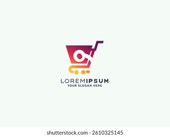 Shopping logo design vector template